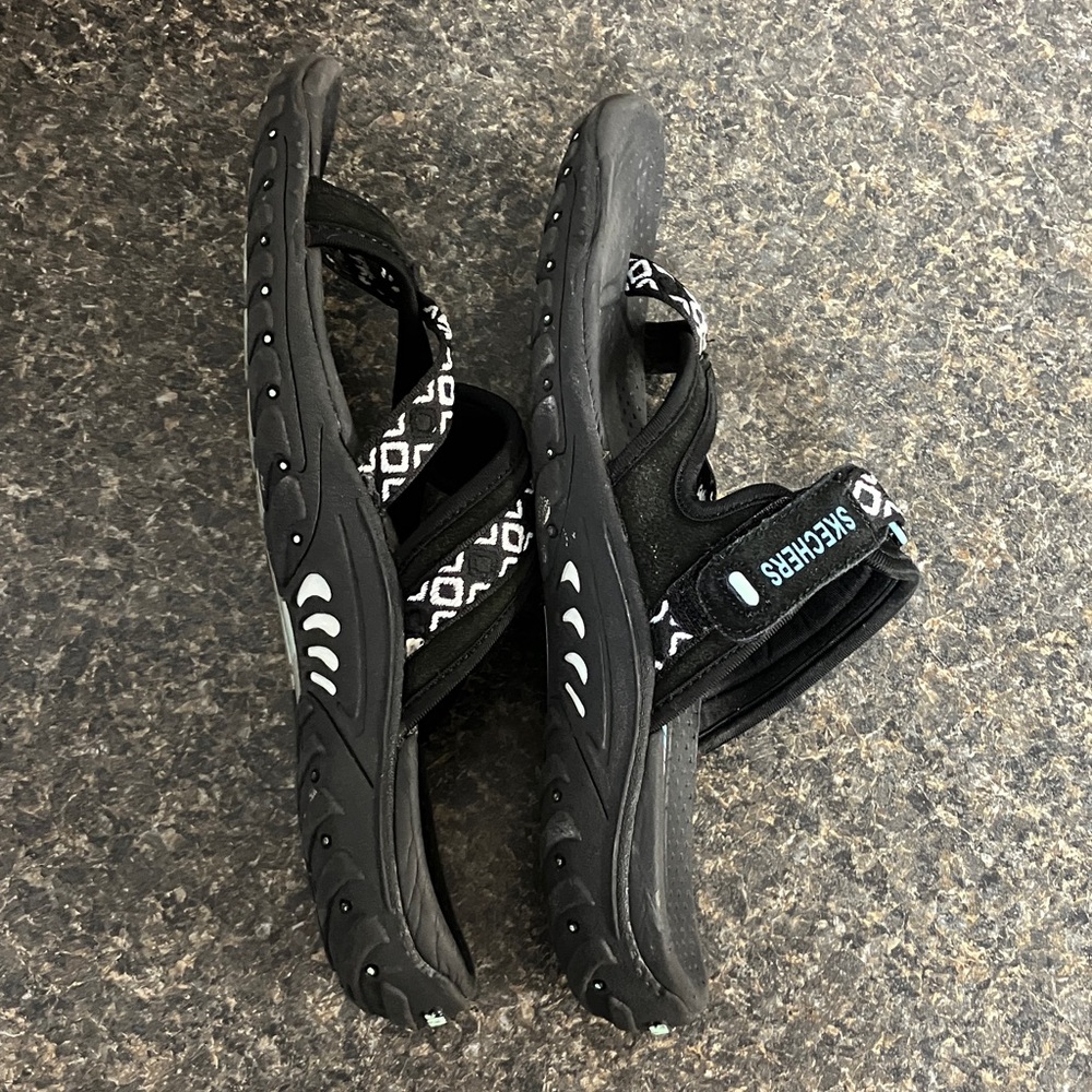 Skechers reggae trailway black sports sandals 11 - Picture 4 of 8